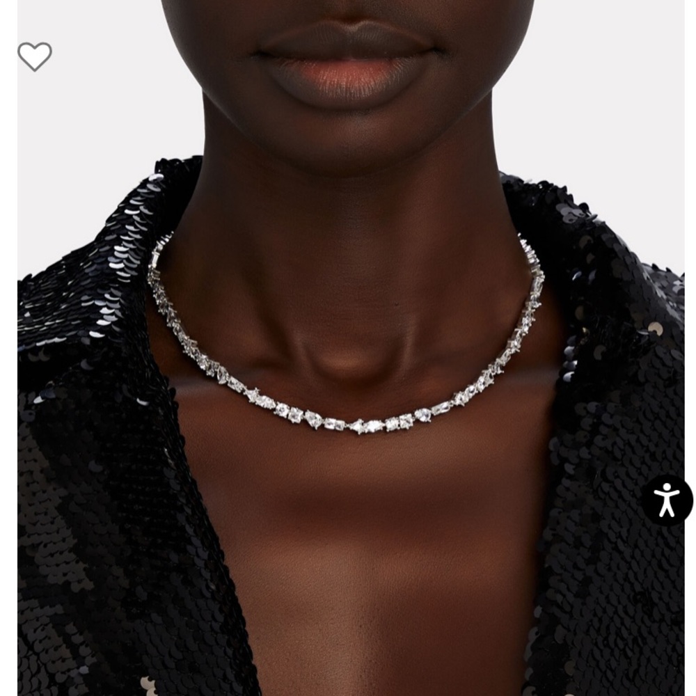 Nickho Rey Julie Crystal Tennis Necklace
